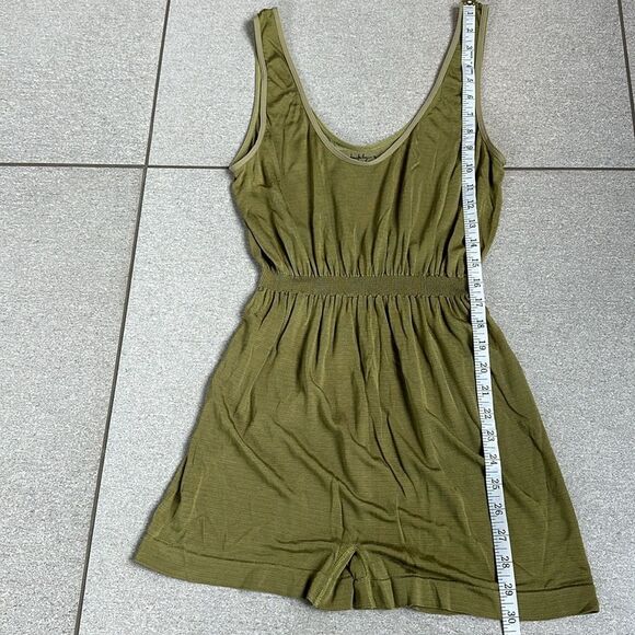 NWOT Intimately Free People Sleeveless Romper Elastic Waist Olive Green XS/S - Picture 11 of 12